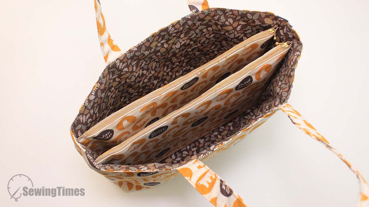 Read more about the article Double Zipper Divided Tote Bag
