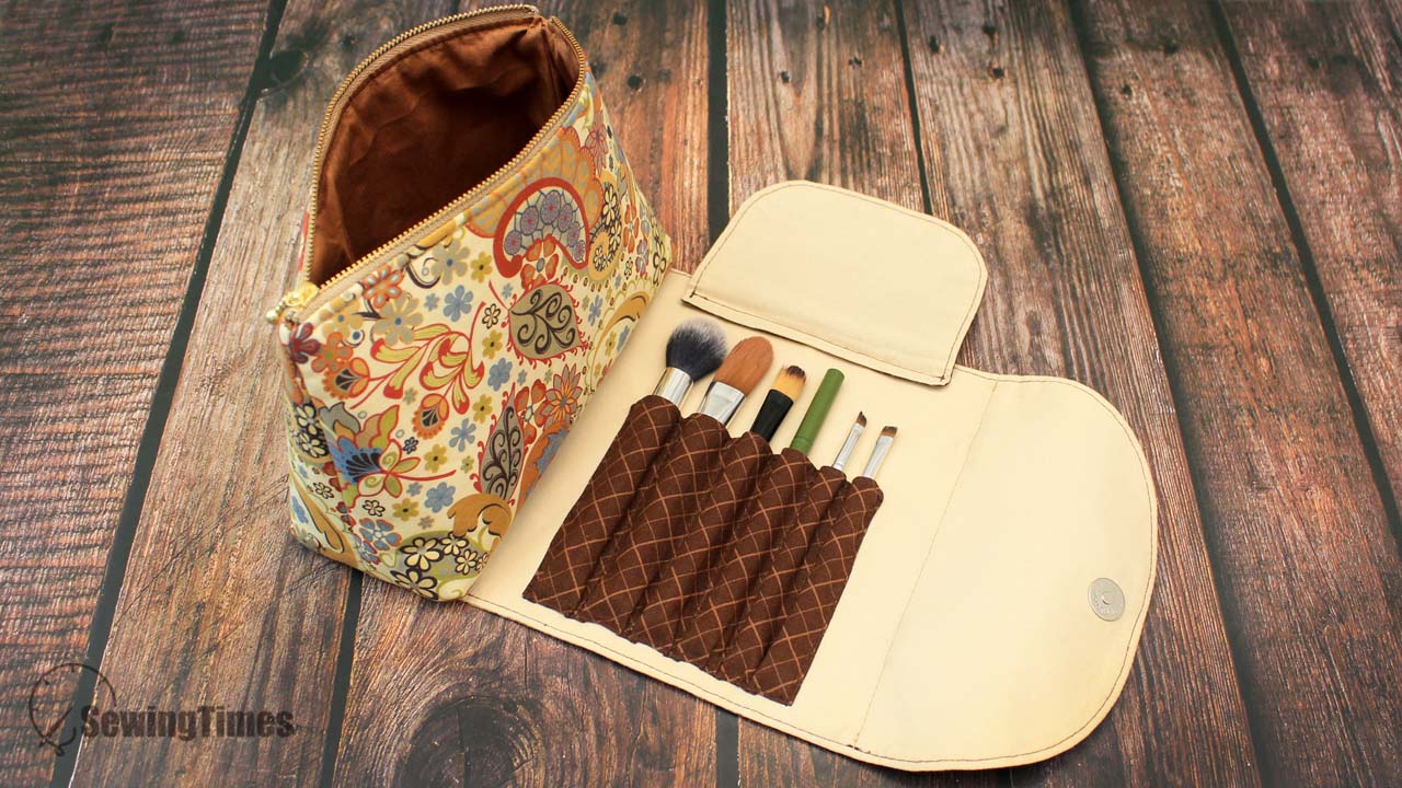 Read more about the article DIY Cosmetic Bag with Brush Holder