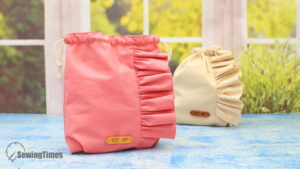 Read more about the article DIY Ruffled Drawstring Bag