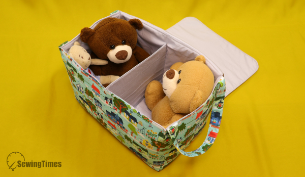 Read more about the article Sew Your Own Storage Box with Dividers and Flap Cover