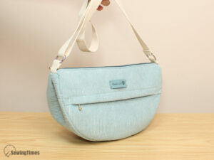 Read more about the article DIY Half Moon Bag with Front & Inside Pockets