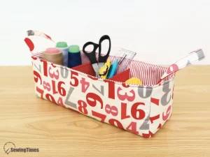 Read more about the article DIY Divided Fabric Basket | 3-Section Organizer with Handles