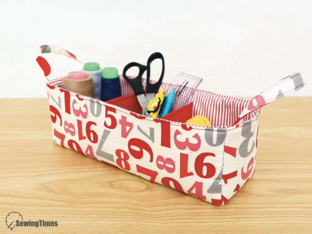 Read more about the article DIY Divided Fabric Basket | 3-Section Organizer with Handles