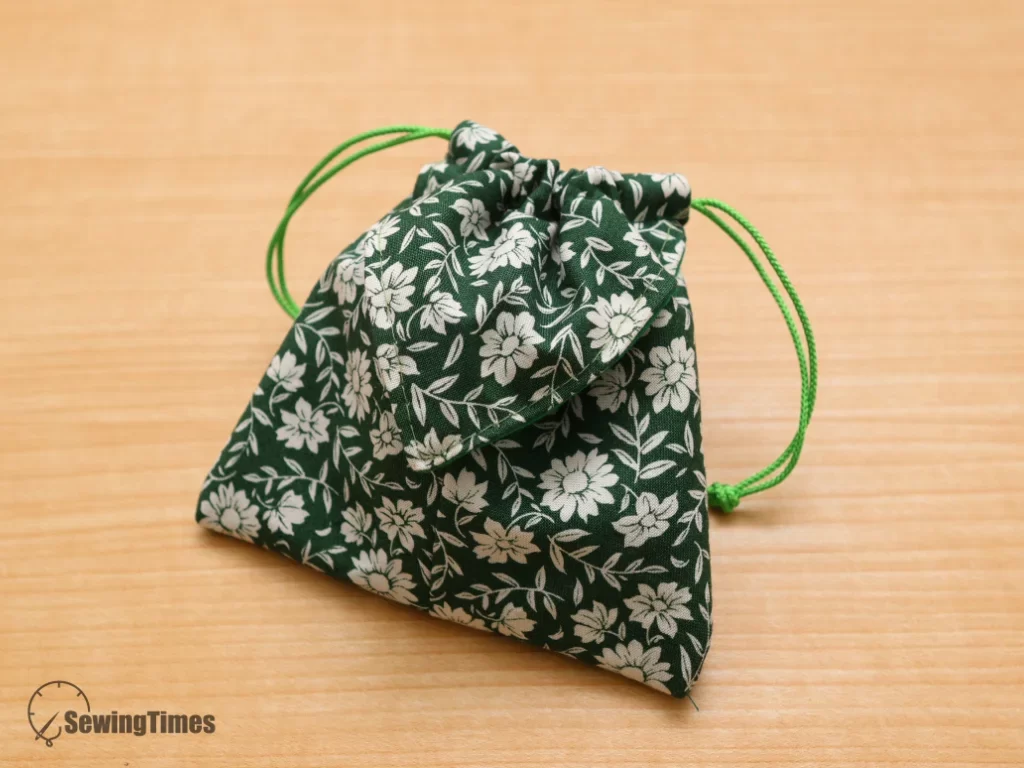 5-Minute Drawstring Pouch with Hidden Pocket - Final Look
